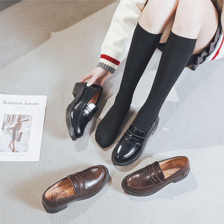 Women's Japanese College Style Student Soft Sole Loafers – ubekeen