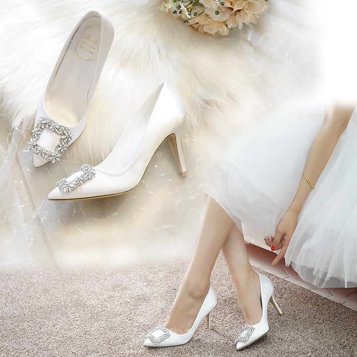 Wedding Shoes for Bride High Heel Bridal Shoes