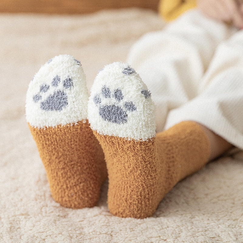 Funny Cute Style Cat Paw Socks