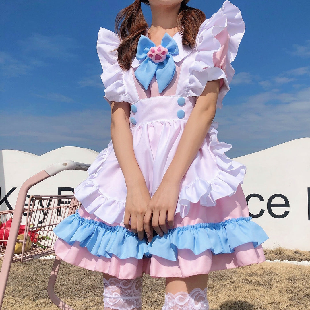 Anime Maid Outfit Cute Cat Lolita Dress
