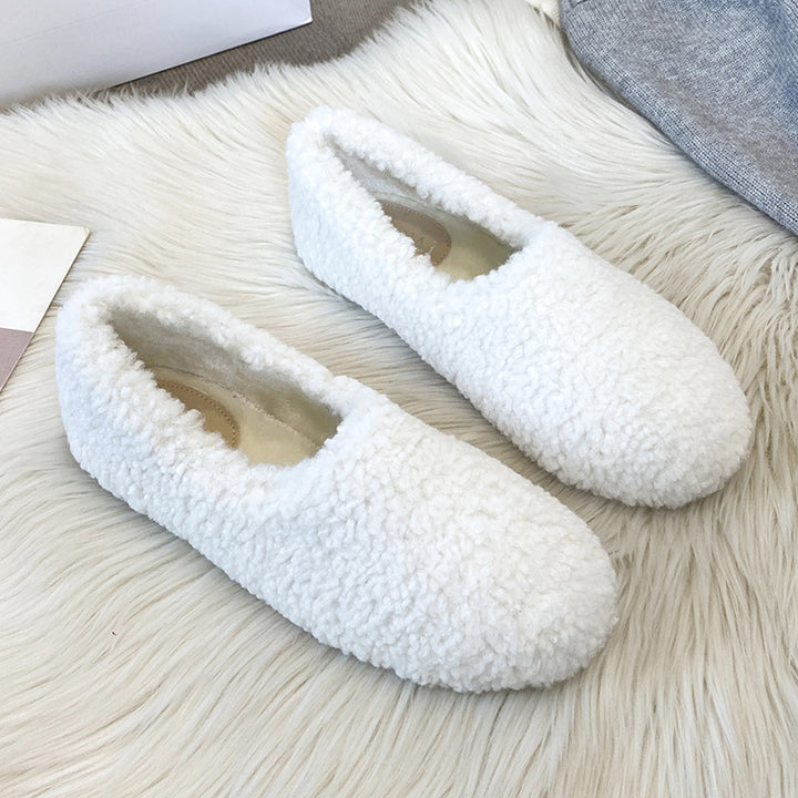 Women's Winter Warm & Comfortable Plush Fur Loafers Shoes