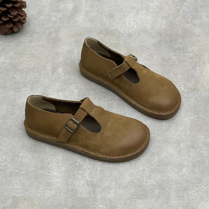 Handmade Leather Flat Soft Sole Women's Shoes