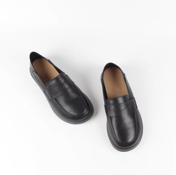 Women's Handmade Leather Classic British Style Loafers