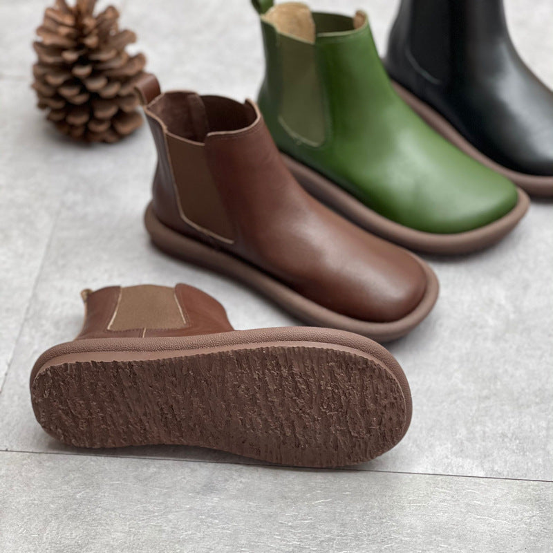 Women's Vintage Chelsea Ankle Boots – Fleece Lined Casual Style