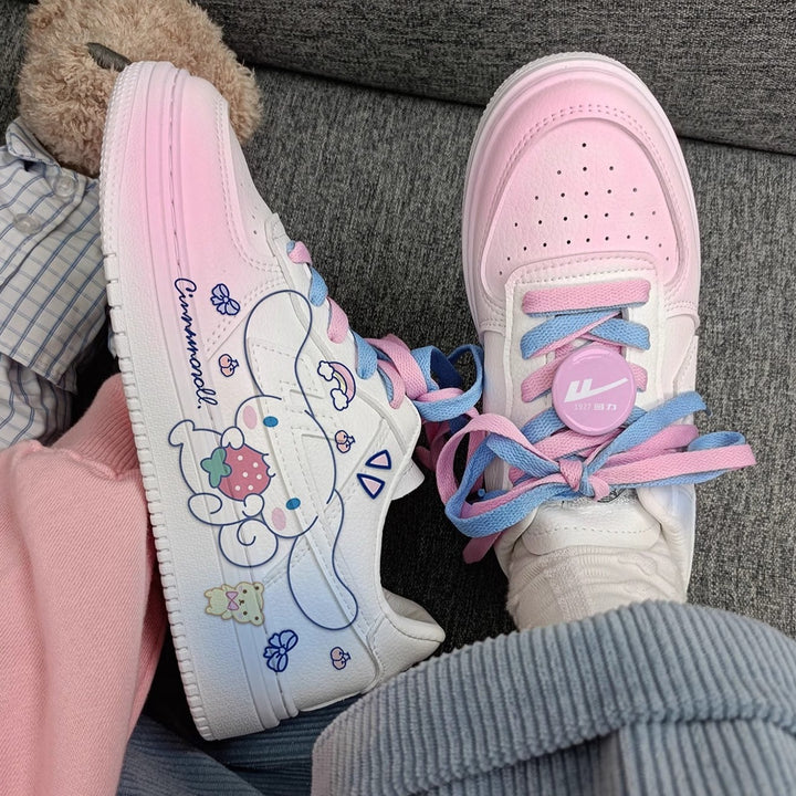 Cute Print Strawberries Cute Anime Shoes Sneakers