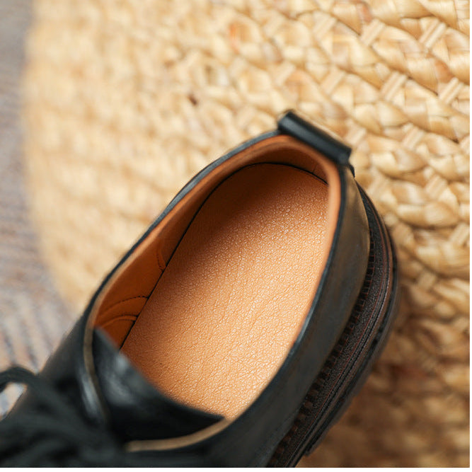 Women's Platform Lace-up Casual Loafers