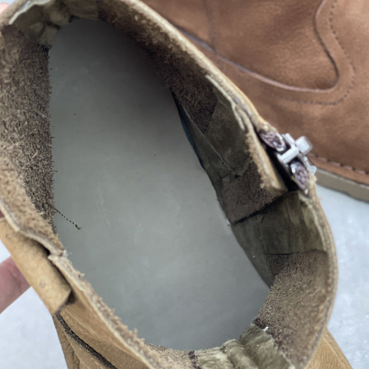 Women's Minimalist Leather Zipper Ankle Boots – Everyday Style