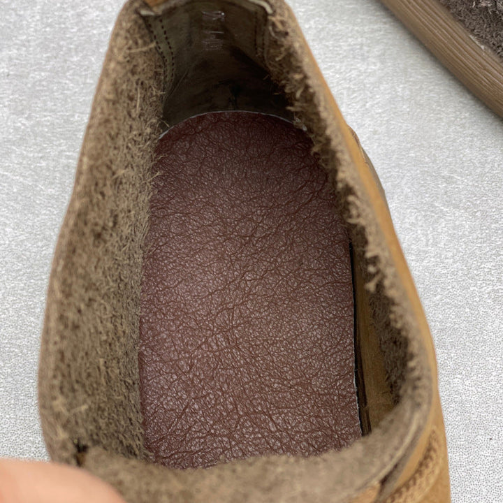 Women's Retro Leather Patchwork Boots – Lace-Up Soft Short Ankle Shoes