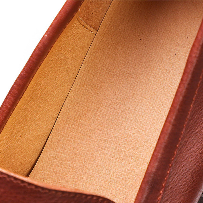 Women's Vintage Leather Handmade Flat Loafers