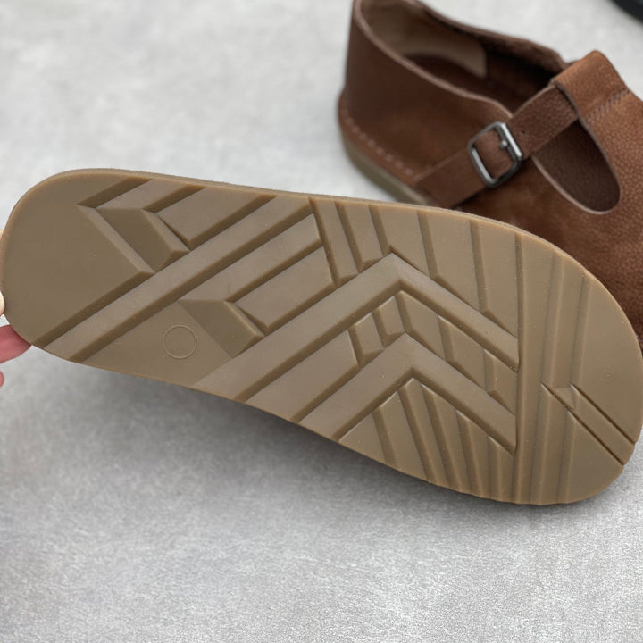 Handmade Leather Flat Soft Sole Women's Shoes