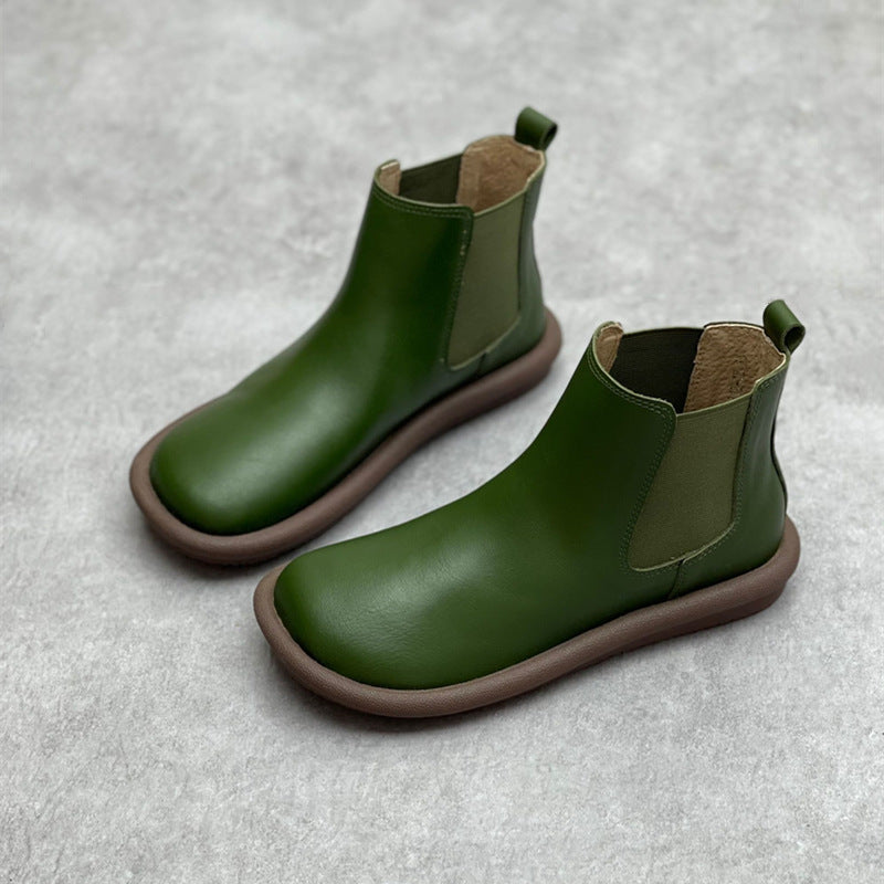 Women's Vintage Chelsea Ankle Boots – Fleece Lined Casual Style