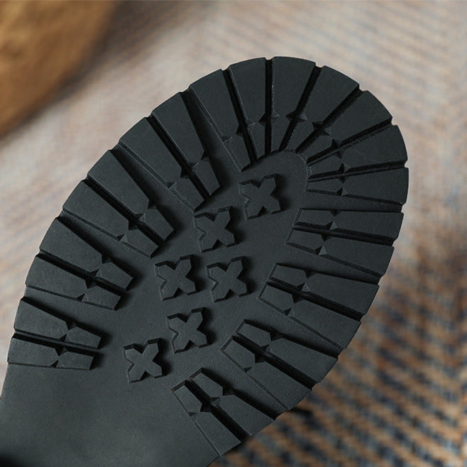 Women's Platform Lace-up Casual Loafers