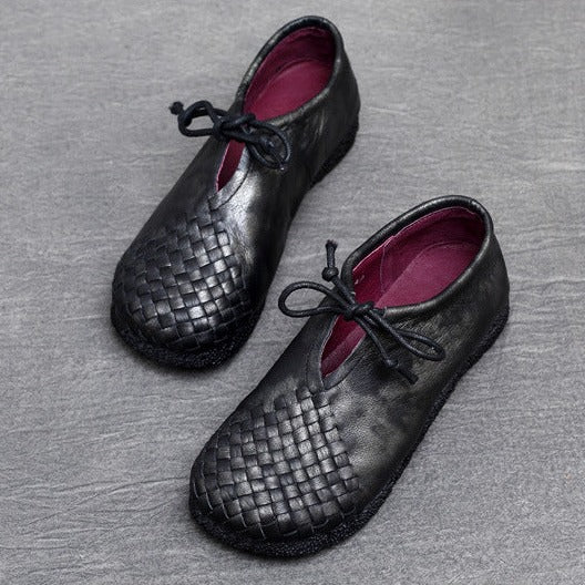 Handmade Leather Shoes for Women Soft Sole Shoes Flat