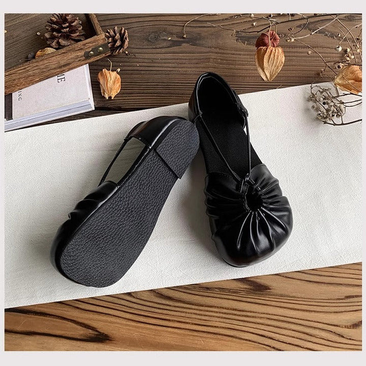 Women's Mori Girl Style Velcro Closed Toe Sandals