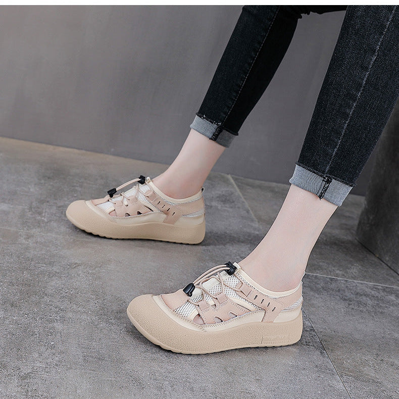 Women's Summer Color-Block Mesh Breathable Casual Sneakers