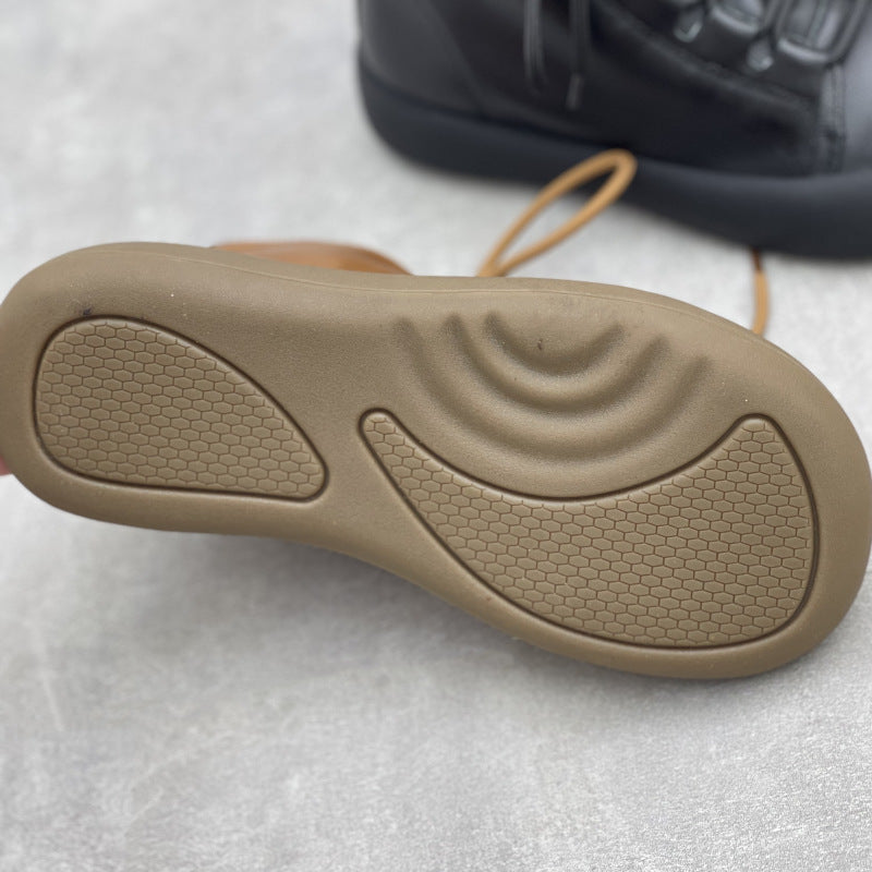 Comfortable Leather Zipper Ankle Boots – Women's Casual Short Shoes