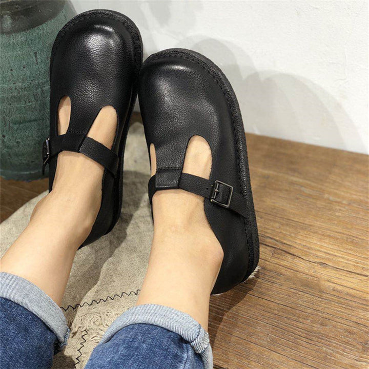 Handmade Leather Flat Soft Sole Women's Shoes