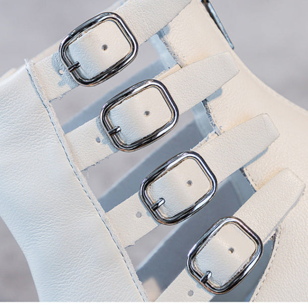Women's Sandal Boots Street Style Open Toe Buckle Sandals
