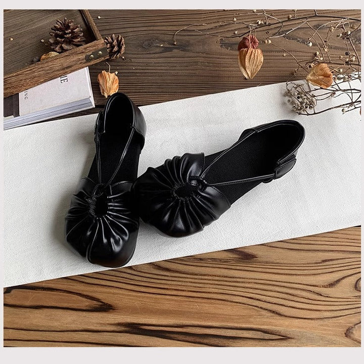 Women's Mori Girl Style Velcro Closed Toe Sandals