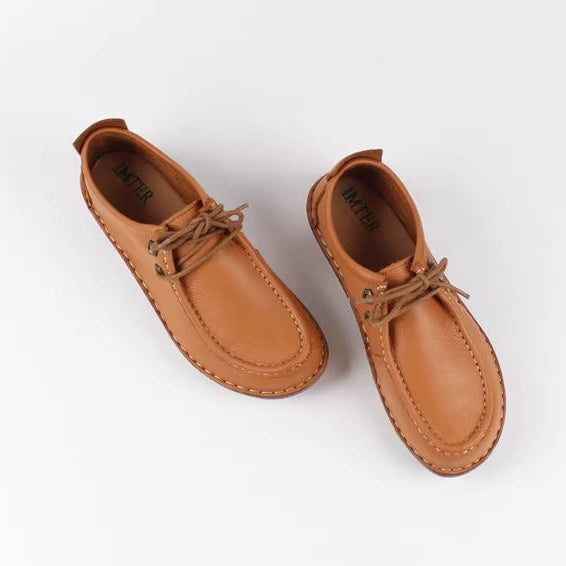 Women's Handmade Leather Casual Comfort Classic Oxford Shoes