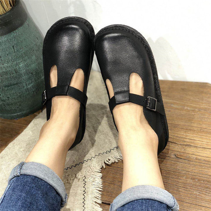 Handmade Leather Flat Soft Sole Women's Shoes