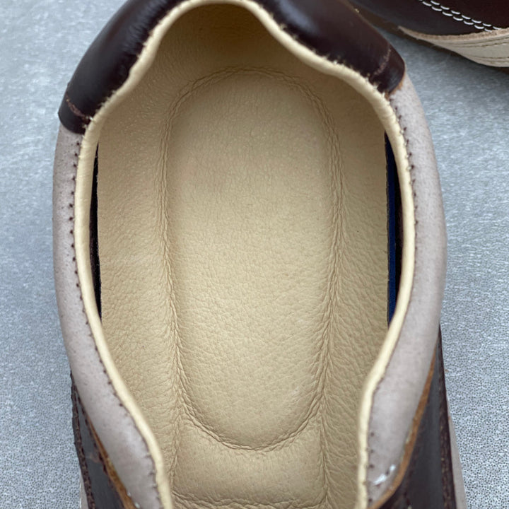 Womens Retro Leather Lace-up Mary Jane Flats Vintage Casual Walking Shoes