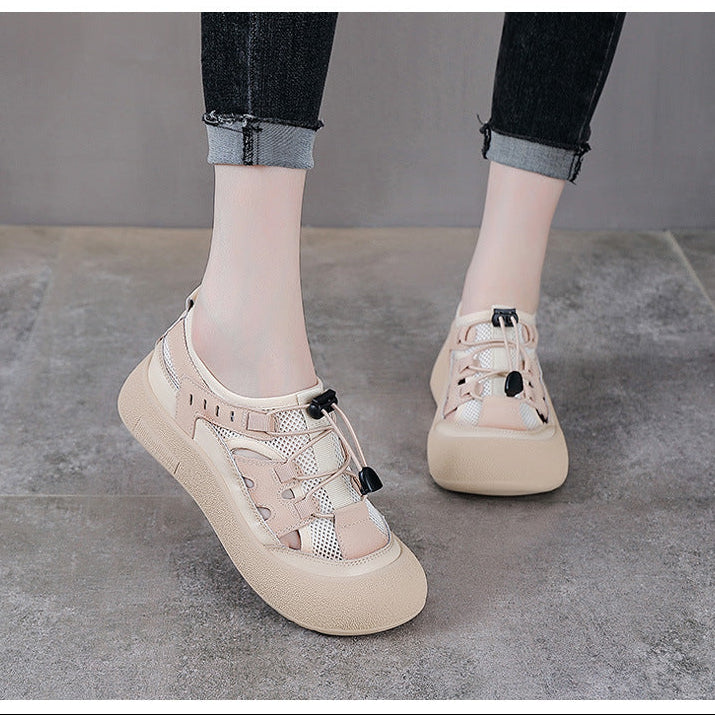 Women's Summer Color-Block Mesh Breathable Casual Sneakers