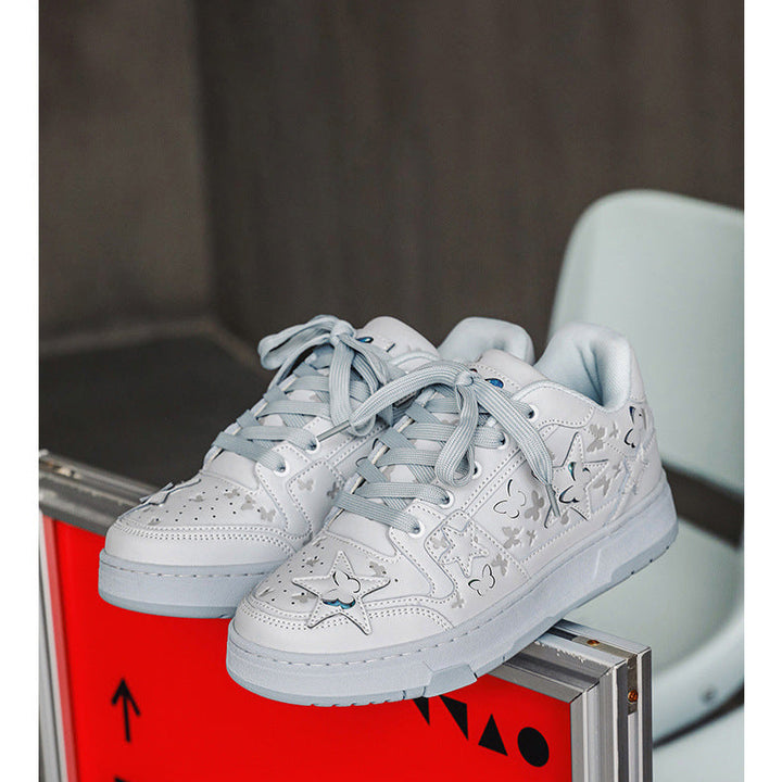 Unisex Low-Top Star Sneakers – Stylish Casual Couple Shoes