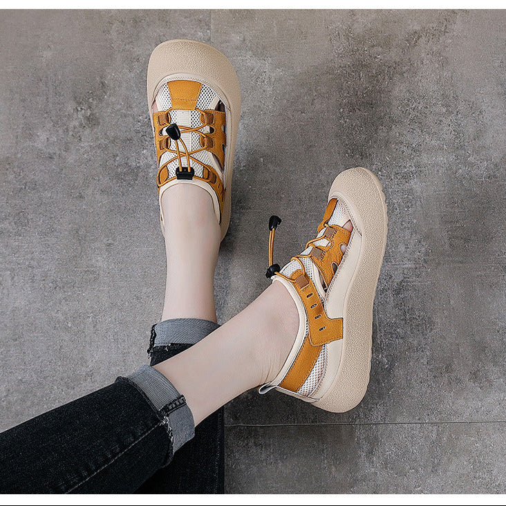 Women's Summer Color-Block Mesh Breathable Casual Sneakers
