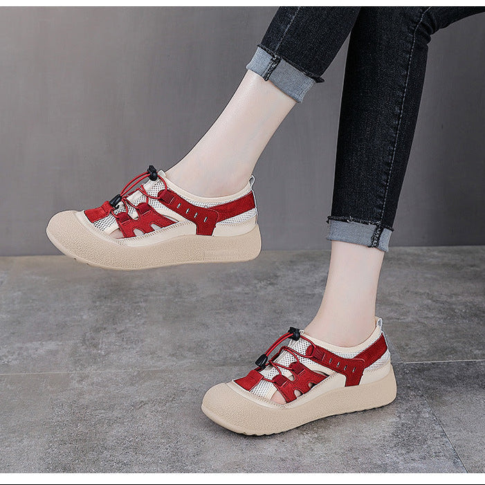 Women's Summer Color-Block Mesh Breathable Casual Sneakers