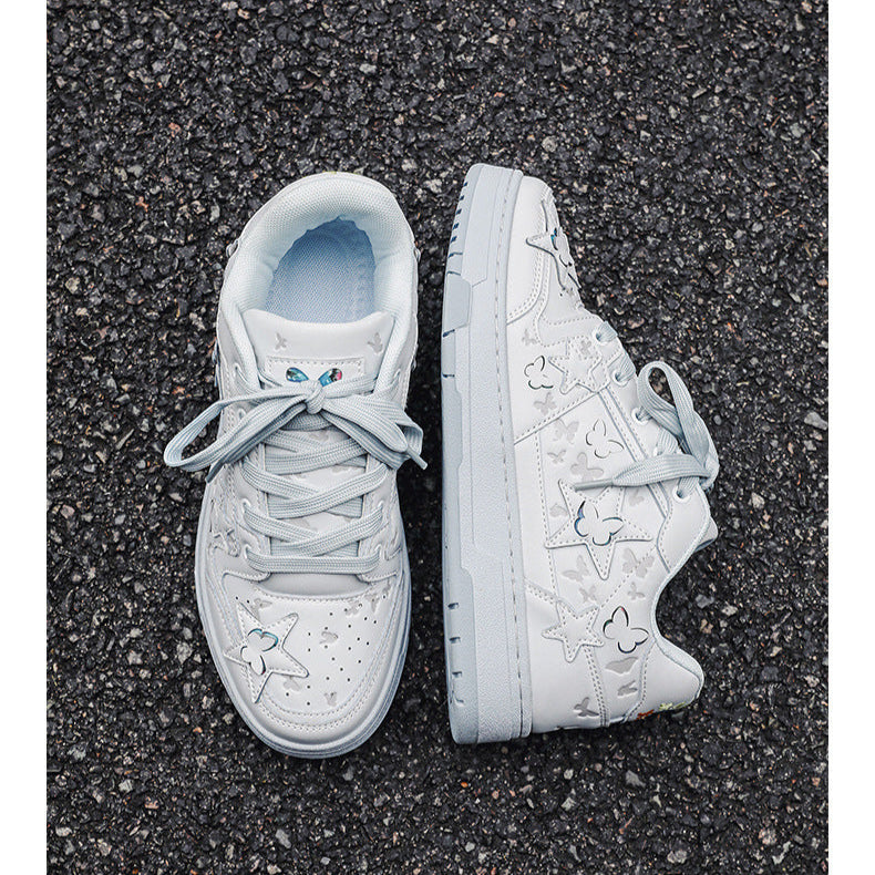 Unisex Low-Top Star Sneakers – Stylish Casual Couple Shoes