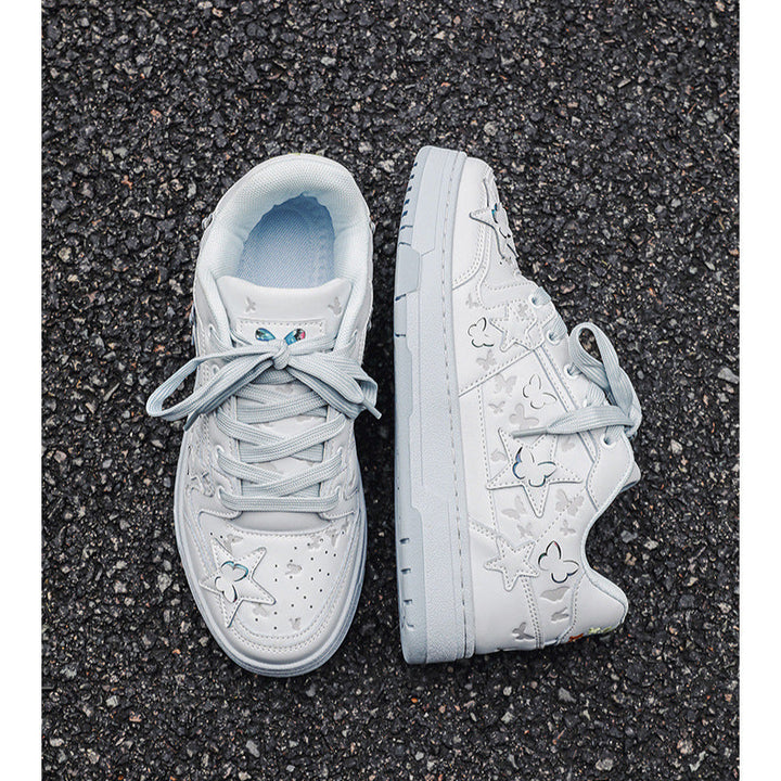 Unisex Low-Top Star Sneakers – Stylish Casual Couple Shoes