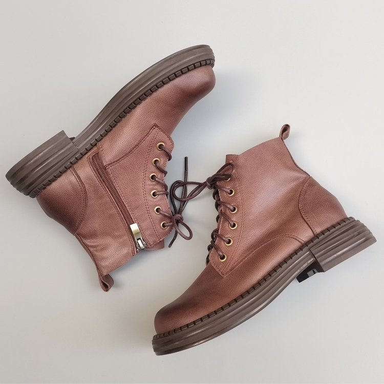 Wide-toe Box Handmade Genuine Leather Ankle Boots Casual Comfortable Women's Shoes