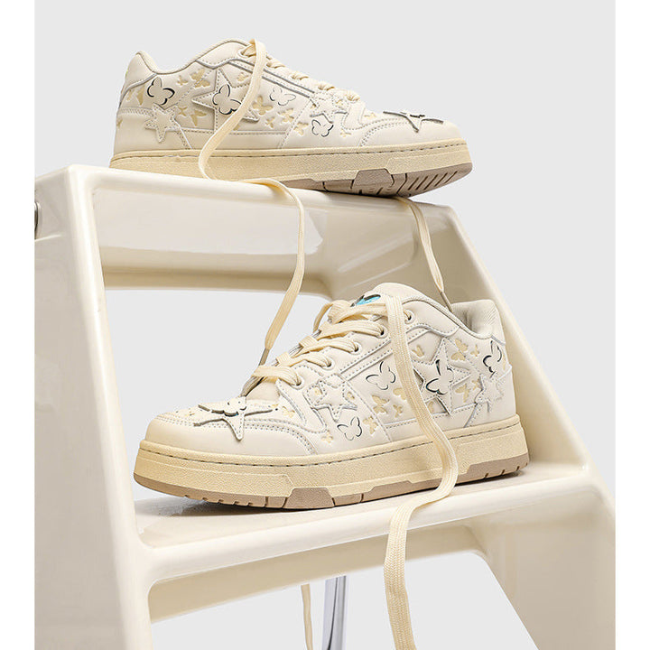 Unisex Low-Top Star Sneakers – Stylish Casual Couple Shoes