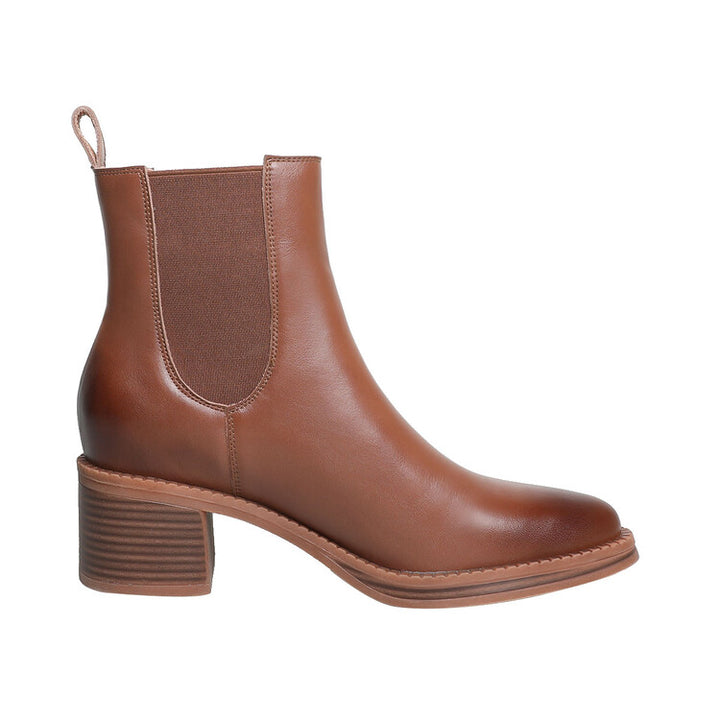 Women's Pointed Leather Handmade Chelsea Boot