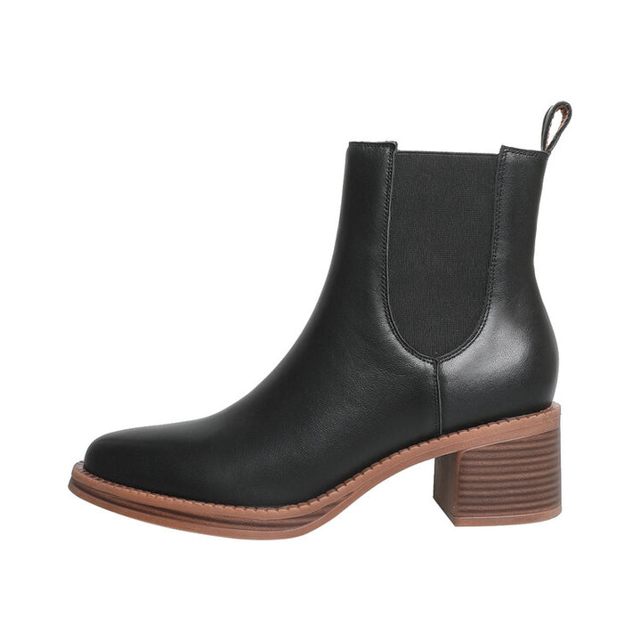Women's Pointed Leather Handmade Chelsea Boot