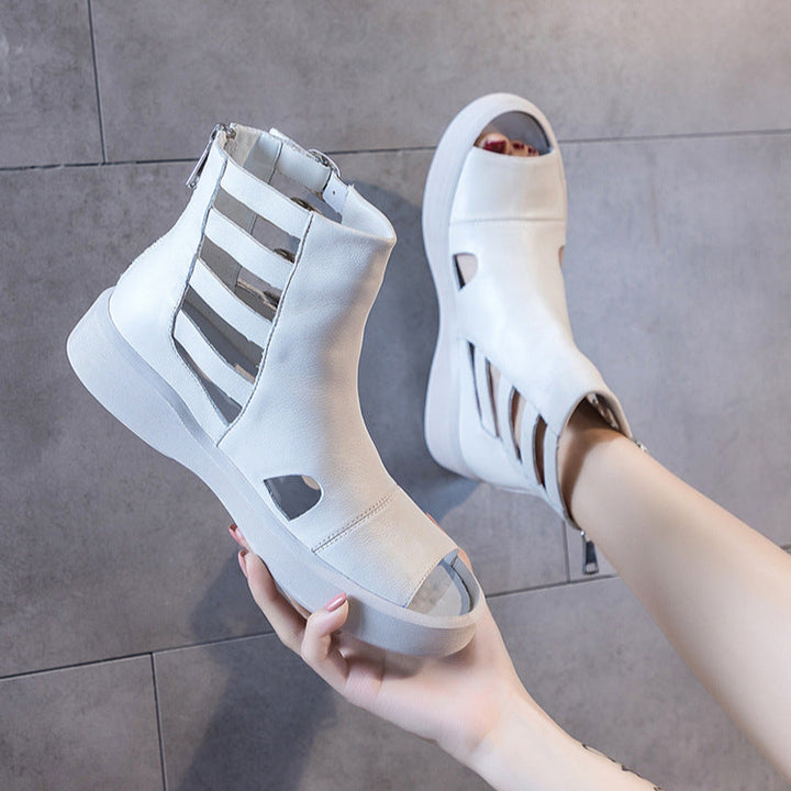 Women's Sandal Boots Street Style Open Toe Buckle Sandals