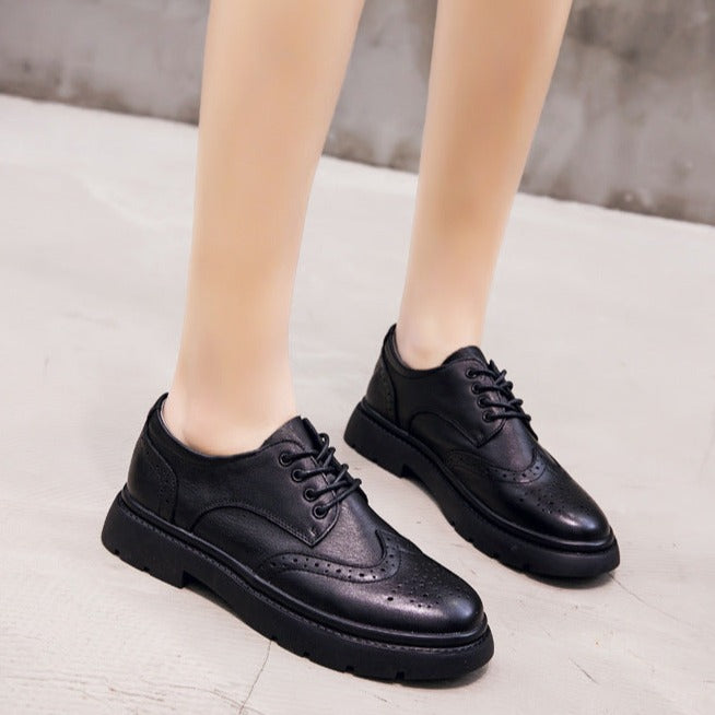 Vintage Brogues Women's Lace Up Loafers