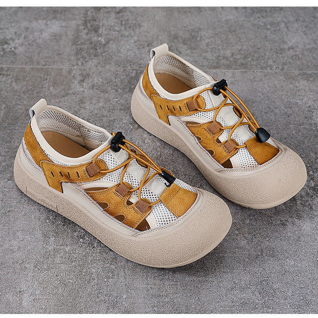 Women's Summer Color-Block Mesh Breathable Casual Sneakers