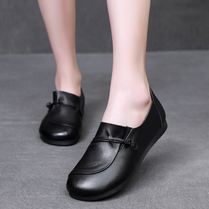 Women's Retro Slip-On Flats – Comfortable Everyday Shoes