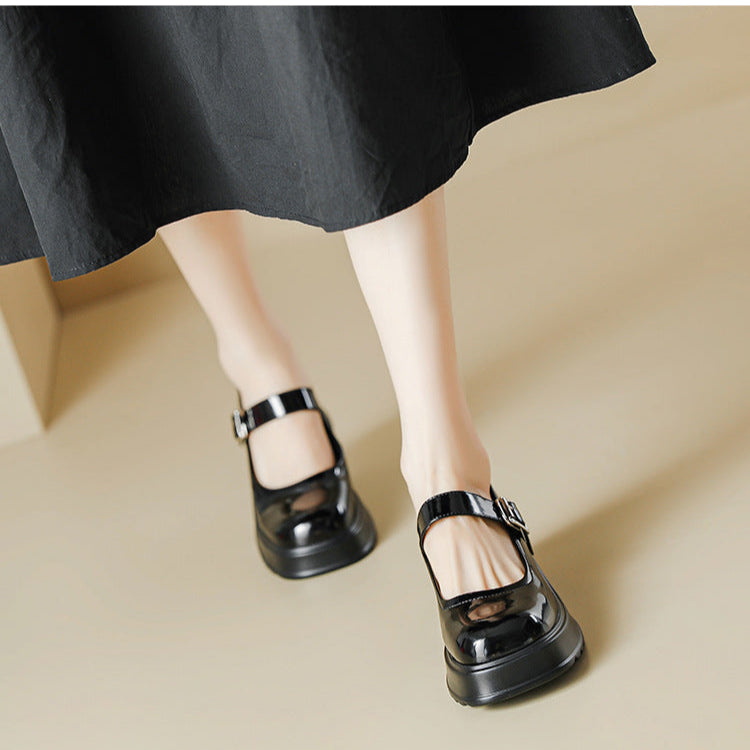 Women's Chunky Platform Mary Jane Pumps – Preppy High Heel Shoes