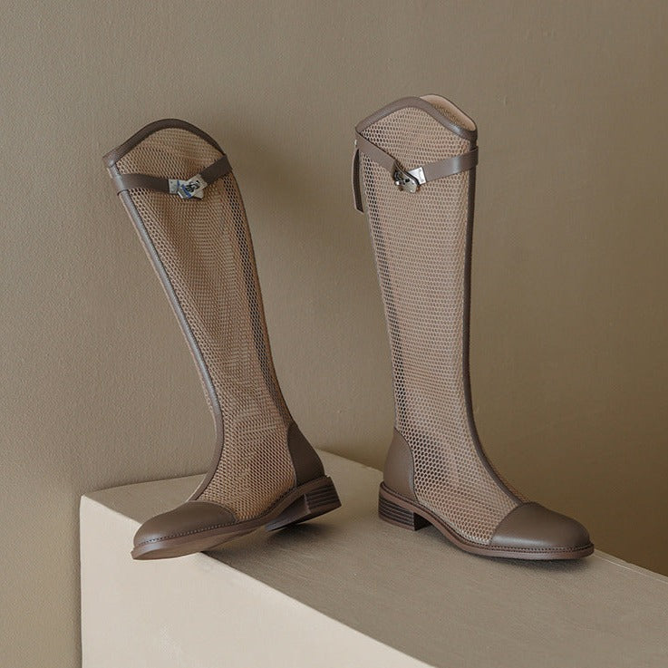 Vintage Cutout Sandals Boot Mesh Breathable Women's Boots