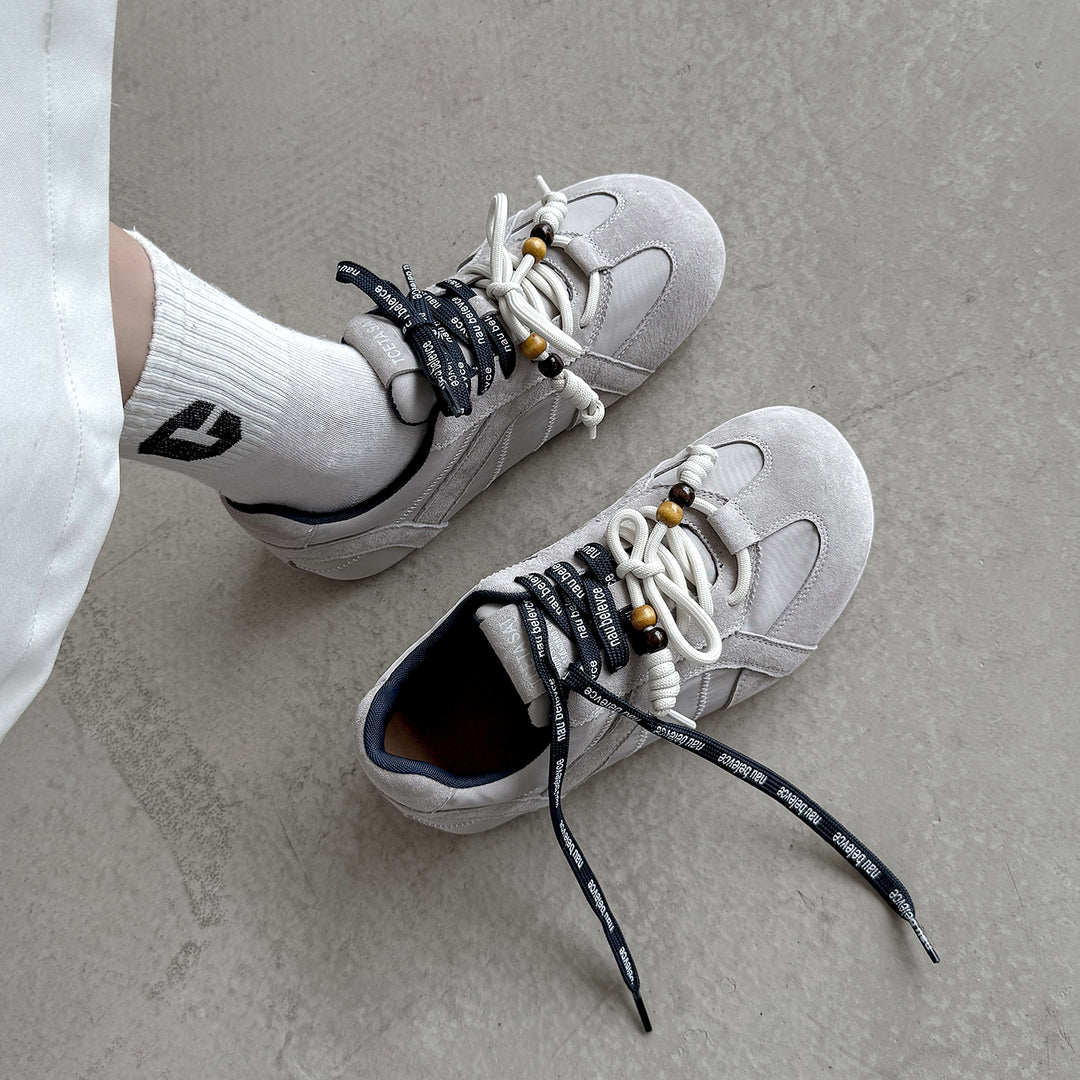 Trendy Women's Hidden Wedge Sneakers – Round-Toe Casual Shoes