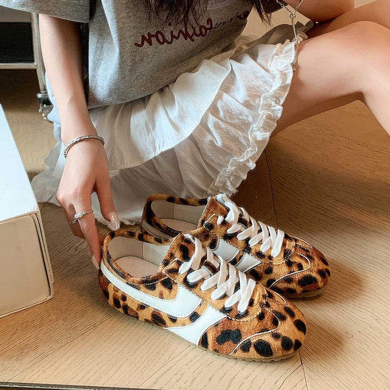 Women's Stylish Leopard Print Comfort Tennis Shoes