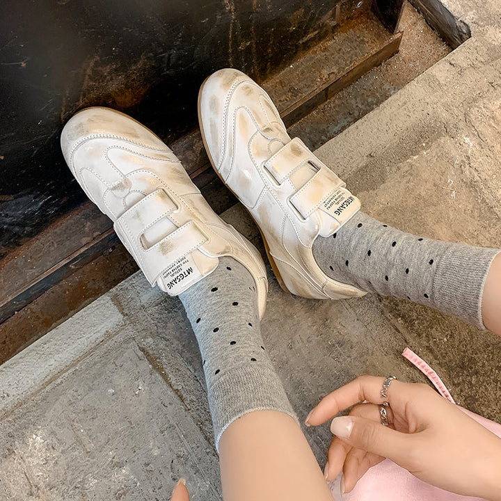 Women's Hidden Wedge Velcro Sneakers – Sporty & Stylish
