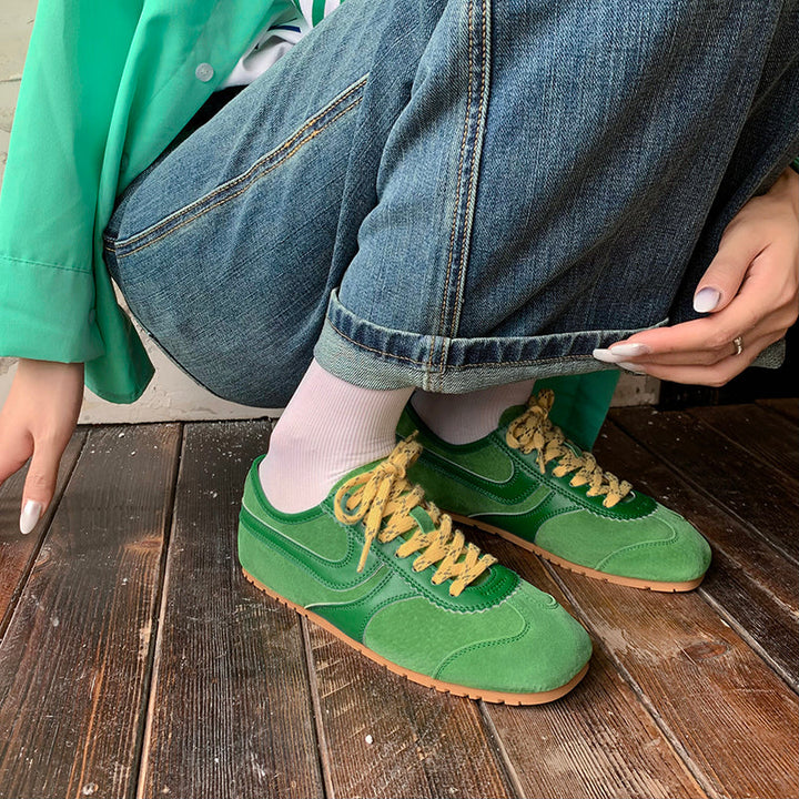 Women’s Casual Lace-Up Sneakers – Stylish Daily Walking Shoes