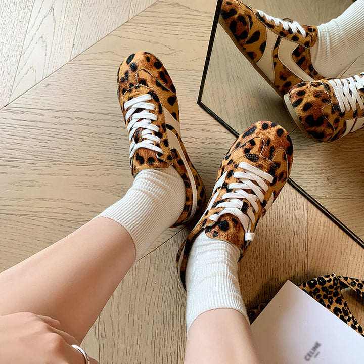 Women's Stylish Leopard Print Comfort Tennis Shoes