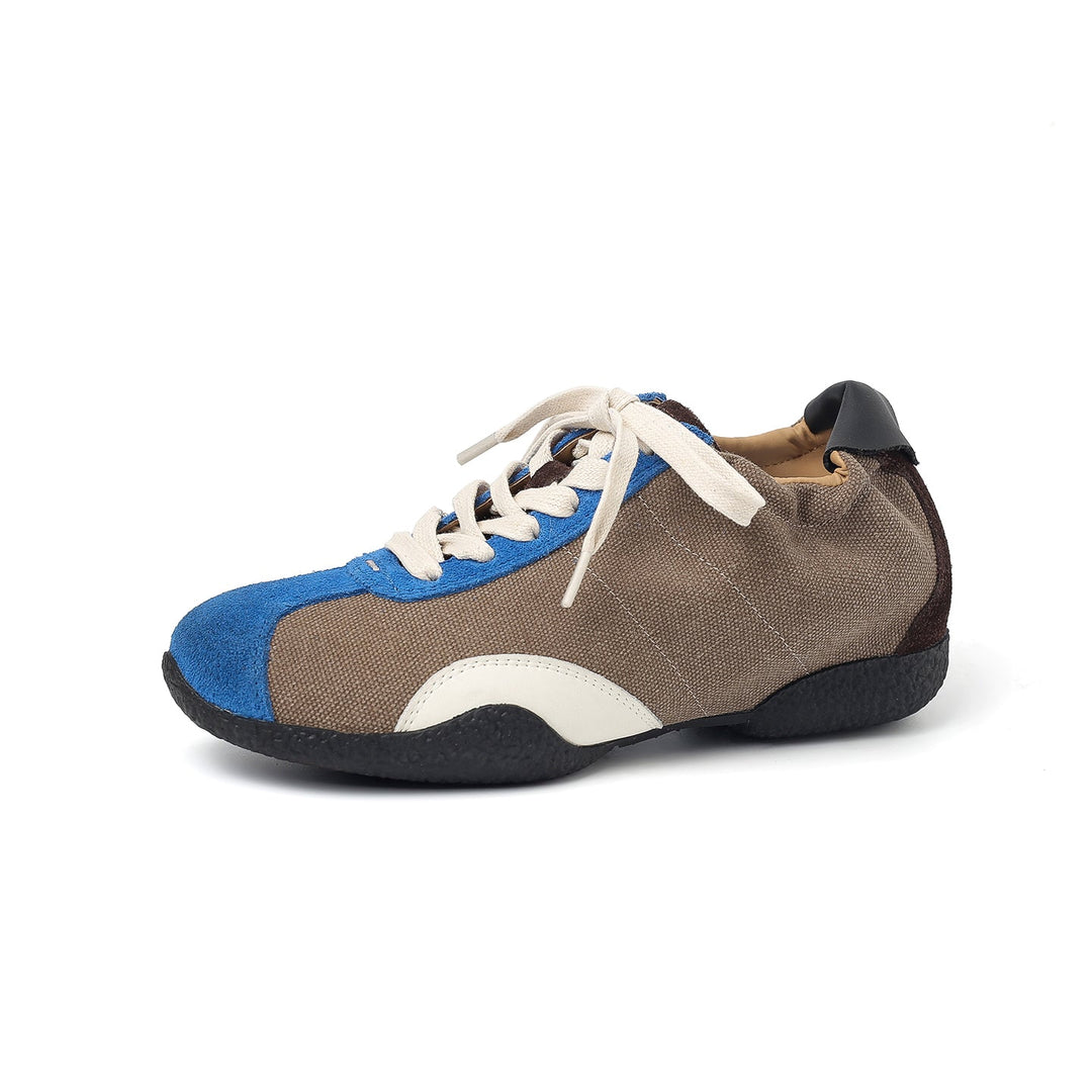 Women's Hidden Wedge Sneakers Lace Up Height Increasing Casual Shoes
