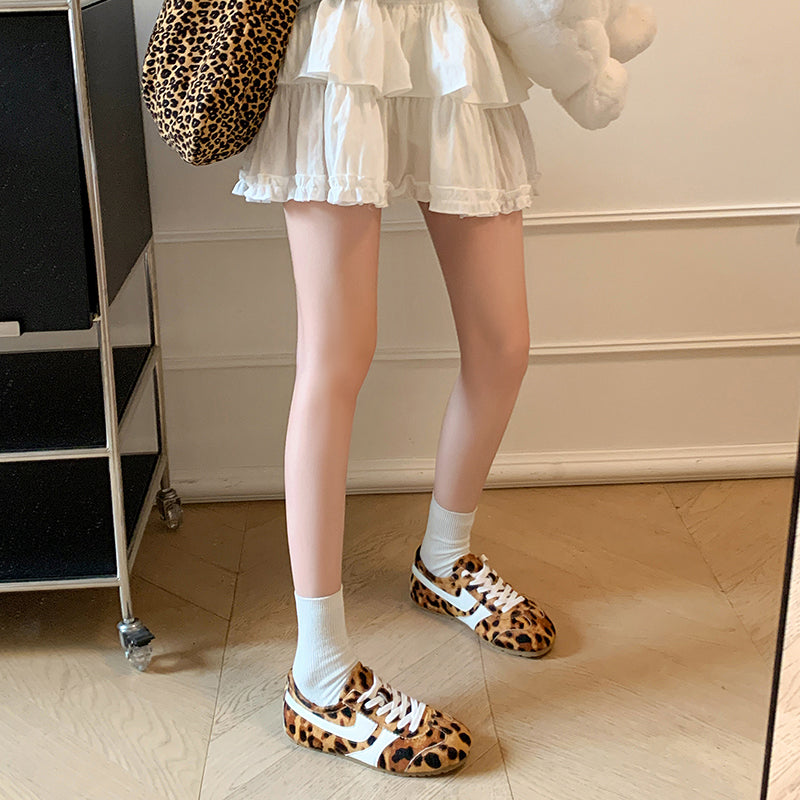 Women's Stylish Leopard Print Comfort Tennis Shoes