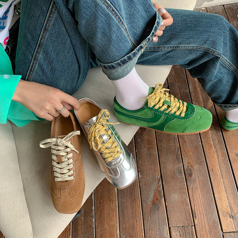 Women’s Casual Lace-Up Sneakers – Stylish Daily Walking Shoes